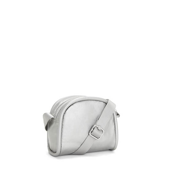 Kipling Jesper Metallic Crossbodytassen Zilver | België 2032ZU